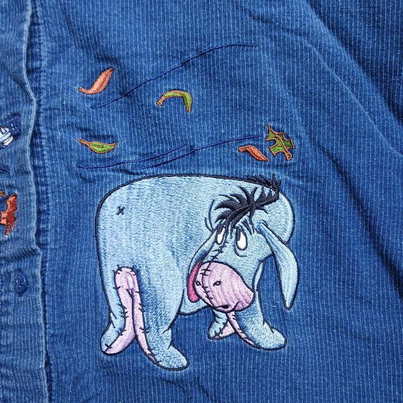 Disney Winnie The Pooh Eeyore Women's 2XL Denim Shirt - Picture 4 of 6